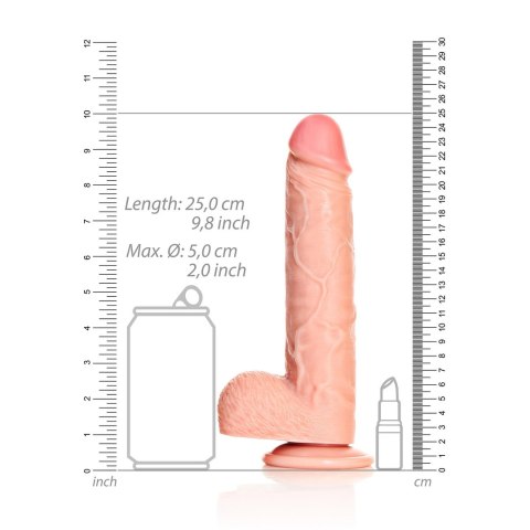 RealRock Model 23 cm - Prosta anatomiczna forma z przyssawką RealRock Model 23 cm - Prosta anatomiczna forma z przyssawką