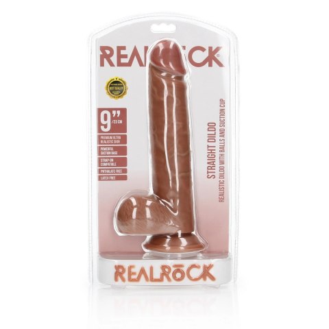 RealRock Model 23 cm - Prosty anatomiczny z przyssawką i detalami RealRock Model 23 cm - Prosty anatomiczny z przyssawką i detalami