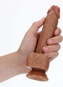 RealRock Model Prosty 18 cm - anatomiczny kształt z przyssawką