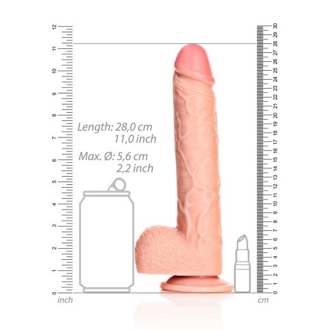 RealRock Model Prosty 25,5 cm - system mocowania, powierzchnia anatomiczna RealRock Model Prosty 25,5 cm - system mocowania, powierzchnia anatomiczna