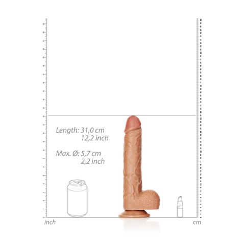RealRock Model Prosty 28 cm - Akcesorium Intymne z Przyssawką i Anatomicznymi Wypukłościami RealRock Model Prosty 28 cm - Akcesorium Intymne z Przyssawką i Anatomicznymi Wypukłościami