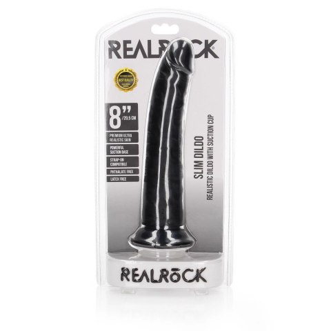 RealRock Model Slim 20,5 cm z przyssawką - smukła anatomiczna forma RealRock Model Slim 20,5 cm z przyssawką - smukła anatomiczna forma