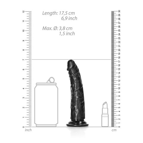 RealRock Model Smukły 15,5 cm - anatomiczny z przyssawką, naturalny kształt RealRock Model Smukły 15,5 cm - anatomiczny z przyssawką, naturalny kształt
