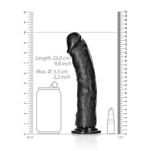 RealRock Model Zakrzywiony 23 cm - silikonowy model anatomiczny z przyssawką RealRock Model Zakrzywiony 23 cm - silikonowy model anatomiczny z przyssawką