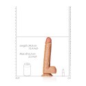 RealRock Naturalny Model Prosty z Przyssawką 30,5 cm - silikonowy