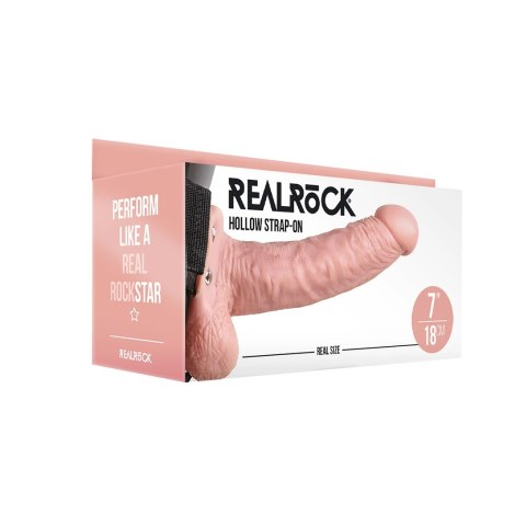 RealRock Pasek z anatomicznym kształtem i kulkami 18 cm, regulowany RealRock Pasek z anatomicznym kształtem i kulkami 18 cm, regulowany
