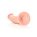 RealRock Silikonowy Model Zakrzywiony z Przyssawką 25,5 cm Naturalny