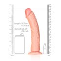 RealRock Silikonowy Model Zakrzywiony z Przyssawką 25,5 cm Naturalny