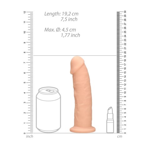 RealRock Ultra Model silikonowy 20 cm z przyssawką - kolor cielisty RealRock Ultra Model silikonowy 20 cm z przyssawką - kolor cielisty