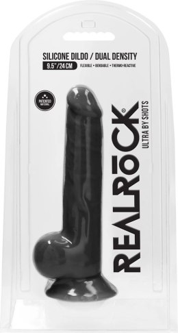 RealRock Ultra Model silikonowy z jądrami 24 cm przyssawka cielisty