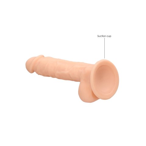 RealRock Ultra Model silikonowy z przyssawką i anatomicznymi kulkami 18 cm RealRock Ultra Model silikonowy z przyssawką i anatomicznymi kulkami 18 cm