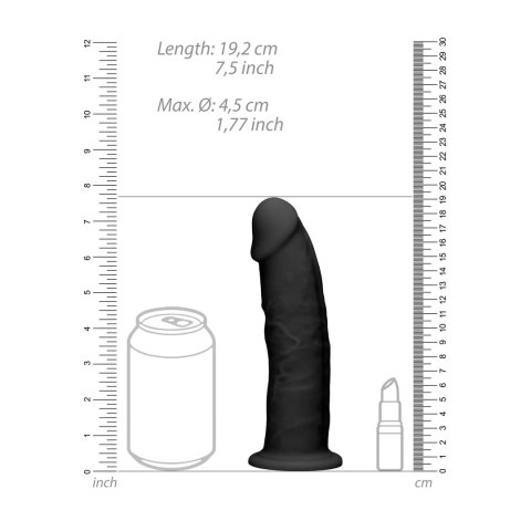 RealRock Ultra silikonowy model anatomiczny 20 cm z przyssawką, brązowy RealRock Ultra silikonowy model anatomiczny 20 cm z przyssawką, brązowy