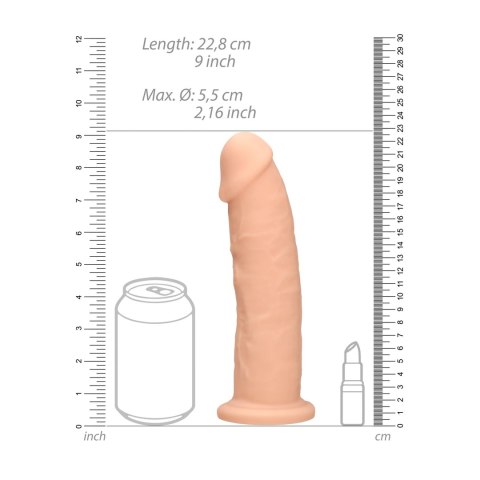 RealRock Ultra silikonowy model anatomiczny 23 cm z przyssawką cielisty RealRock Ultra silikonowy model anatomiczny 23 cm z przyssawką cielisty