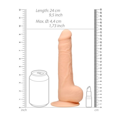 RealRock Ultra silikonowy model anatomiczny z przyssawką 24 cm cielisty RealRock Ultra silikonowy model anatomiczny z przyssawką 24 cm cielisty