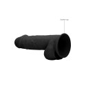 RealRock Ultra silikonowy model z jądrami 21,6 cm z przyssawką cielisty