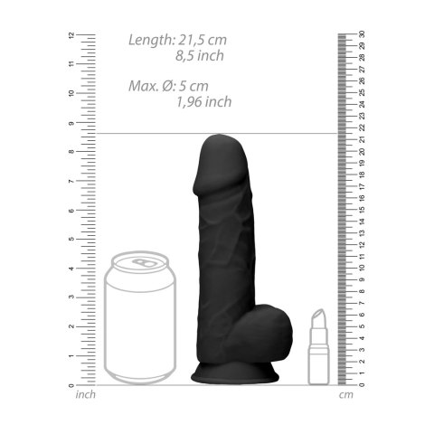 RealRock Ultra silikonowy model z jądrami 21,6 cm z przyssawką cielisty RealRock Ultra silikonowy model z jądrami 21,6 cm z przyssawką cielisty