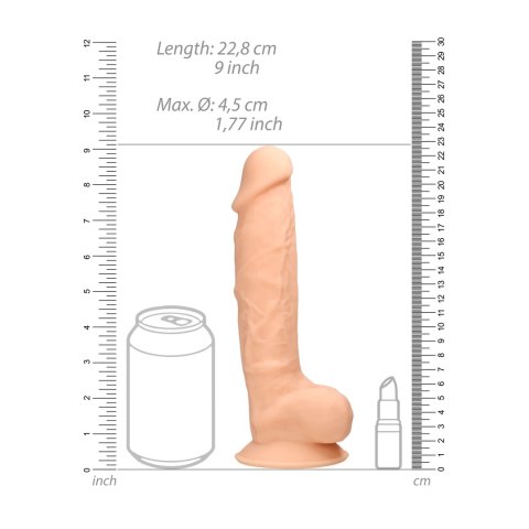 RealRock Ultra silikonowy model z przyssawką i anatomicznymi detalami 23cm RealRock Ultra silikonowy model z przyssawką i anatomicznymi detalami 23cm