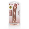 RealRock Zakrzywiony model anatomiczny z przyssawką 25,5 cm, beżowy