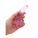 RealRock Zakrzywiony model z przyssawką 11,5 cm przezroczysty