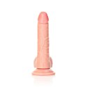 RealRock Zakrzywiony model z przyssawką 18 cm, elastyczny silikon