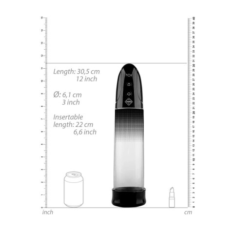 Shots Luv Pumped automatyczna pompka prożniowa USB 20 cm silikon Shots Luv Pumped automatyczna pompka prożniowa USB 20 cm silikon