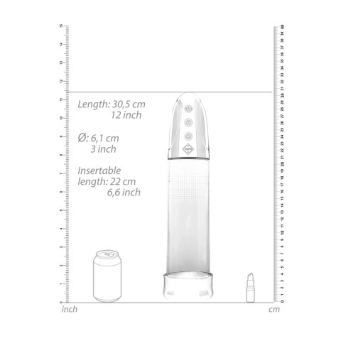 Shots Pumped Luv - automatyczne urządzenie powiększające, USB, 20 cm Shots Pumped Luv - automatyczne urządzenie powiększające, USB, 20 cm