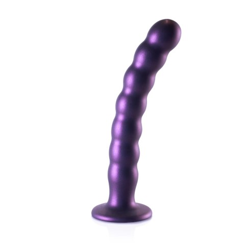 Ouch! Beaded G-Spot 20,5 cm - silikonowy model z przyssawką, fioletowy Ouch! Beaded G-Spot 20,5 cm - silikonowy model z przyssawką, fioletowy