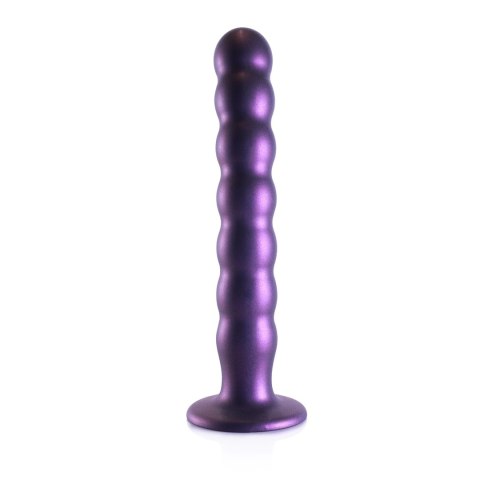 Ouch! Beaded G-Spot 20,5 cm - silikonowy model z przyssawką, fioletowy Ouch! Beaded G-Spot 20,5 cm - silikonowy model z przyssawką, fioletowy