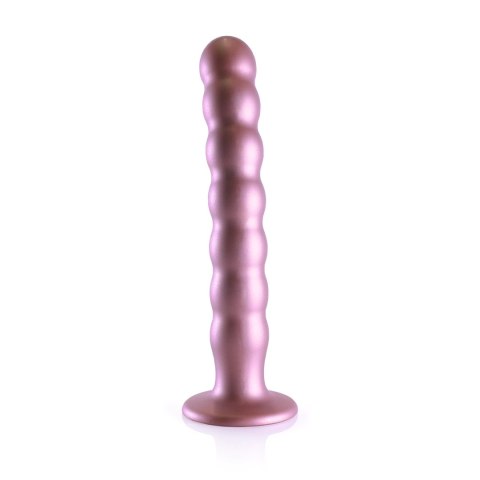 Ouch! Beaded G-Spot Silicone - Model z koralikami, 20,5 cm, metaliczny Ouch! Beaded G-Spot Silicone - Model z koralikami, 20,5 cm, metaliczny