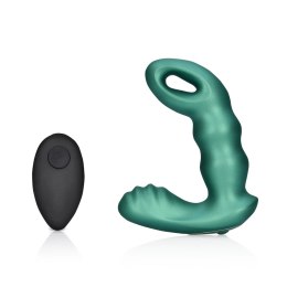 Ouch! Beaded masażer prostaty z pilotem, zielony, 10 trybow wibracji