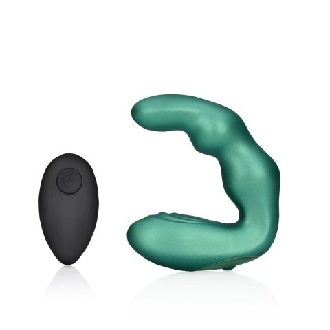 Ouch! Masażer prostaty wygięty z pilotem - 10 trybow, zielony Ouch! Masażer prostaty wygięty z pilotem - 10 trybow, zielony
