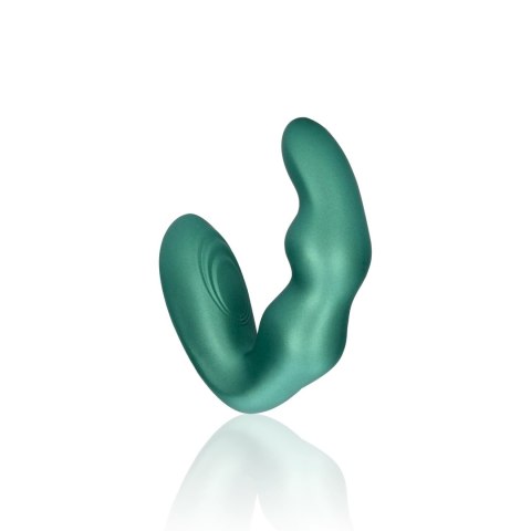 Ouch! Masażer prostaty wygięty z pilotem - 10 trybow, zielony Ouch! Masażer prostaty wygięty z pilotem - 10 trybow, zielony