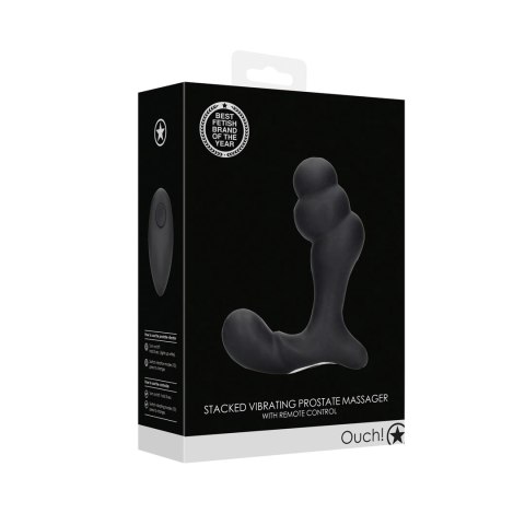 Ouch! Masażer prostaty zielony z pilotem, 10 trybow wibracji Ouch! Masażer prostaty zielony z pilotem, 10 trybow wibracji