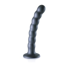 Ouch! Model G-Spot Beads silikonowy segmentowany z przyssawką 16,5 cm srebrny