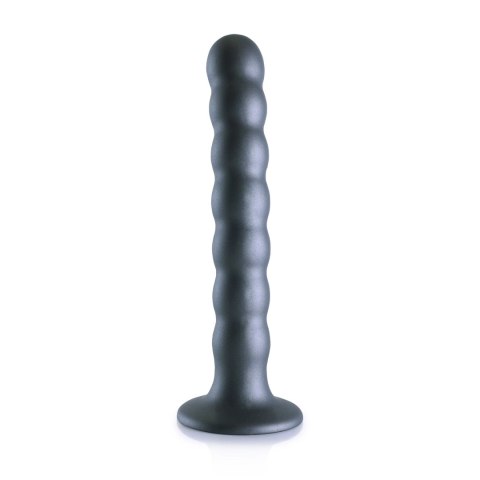 Ouch! Model G-Spot Beads silikonowy segmentowany z przyssawką 16,5 cm srebrny Ouch! Model G-Spot Beads silikonowy segmentowany z przyssawką 16,5 cm srebrny