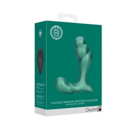 Ouch! Prostate Vibe Green - Masażer prostaty z pilotem bezprzewodowym