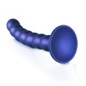 Ouch! Silikonowy model G-Spot z koralikami i przyssawką 16,5 cm zielony