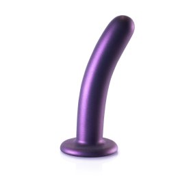 Ouch! Smooth Silicone 14,5 cm - Model z przyssawką, metaliczny kolor