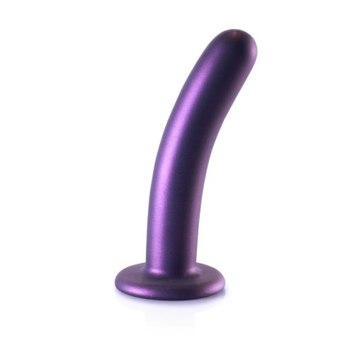 Ouch! Smooth Silicone 14,5 cm - Model z przyssawką, metaliczny kolor