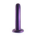 Ouch! Smooth Silicone 14,5 cm - Model z przyssawką, metaliczny kolor