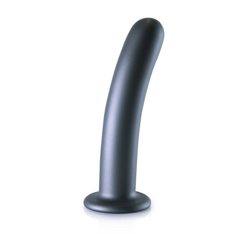 Ouch! Smooth Silicone 17 cm - Smukły model z przyssawką, srebrny Ouch! Smooth Silicone 17 cm - Smukły model z przyssawką, srebrny