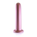 Ouch! Smooth Silicone 17 cm - anatomiczny model z przyssawką, metaliczny