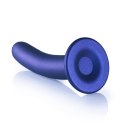 Ouch! Smooth Silicone G-Spot Model 17 cm z Przyssawką Metallic