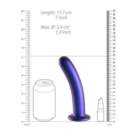 Ouch! Smooth Silicone G-Spot Model 17 cm z Przyssawką Metallic Ouch! Smooth Silicone G-Spot Model 17 cm z Przyssawką Metallic