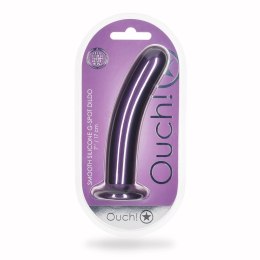 Ouch! Smooth Silicone Model 17 cm z przyssawką, metaliczny kolor