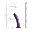 Ouch! Smooth Silicone Model 17 cm z przyssawką, metaliczny kolor