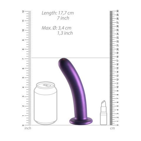 Ouch! Smooth Silicone Model 17 cm z przyssawką, metaliczny kolor Ouch! Smooth Silicone Model 17 cm z przyssawką, metaliczny kolor