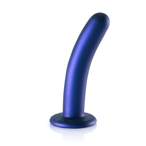 Ouch! Smooth Silicone - Model z przyssawką, 14,5 cm, metaliczny kolor