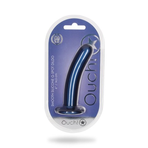 Ouch! Smooth Silicone - Model z przyssawką, 14,5 cm, metaliczny kolor Ouch! Smooth Silicone - Model z przyssawką, 14,5 cm, metaliczny kolor