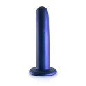 Ouch! Smooth Silicone - Model z przyssawką, 14,5 cm, metaliczny kolor